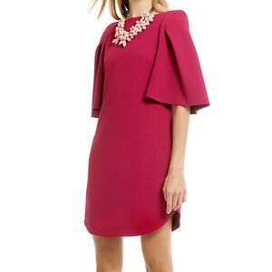 Trina Turk Magenta Pink Madame Butterfly Shift Dress